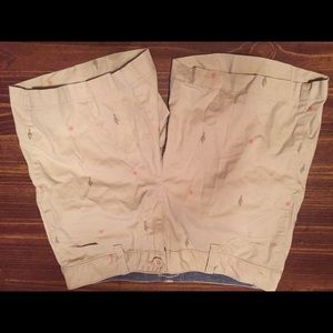 Go bass tan shorts with catus